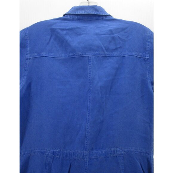 J Crew Dress 2 Button Up Shirt Utility Flap Pockets Work Canvas Field - Picture 7 of 10
